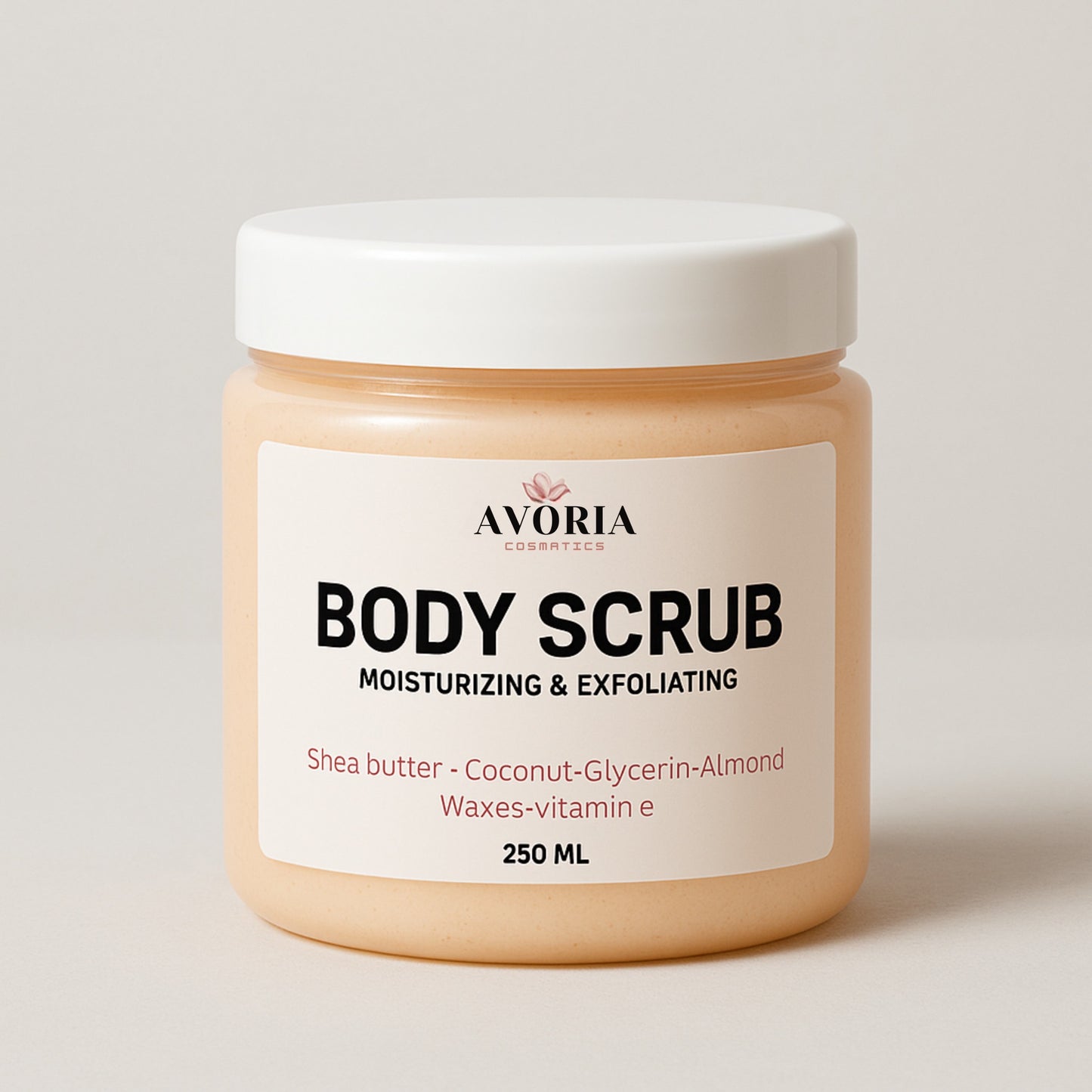 Body scrub vanilla caramel